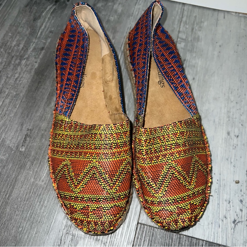 Soft Surroundings Boho Canvas Slip On Espadrilles - image 2